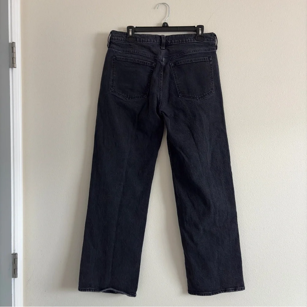 Abercrombie & Fitch Women's Gray Straight Leg Jeans Low Rise 29/8R - Picture 7 of 12
